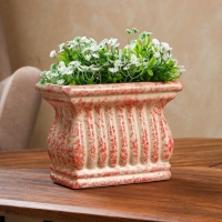 Кашпо «Античное», красное, керамика, 1 л, Иран Кашпо «Античное», красное, керамика, 1 л, Иран