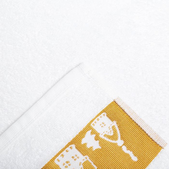 Полотенце махровое &laquo;Новый год: Домики&raquo; 50х90 см, 100% хлопок, 360гр/м2