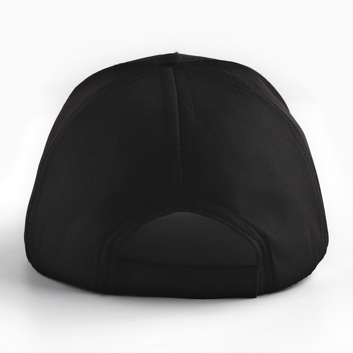 Кепка детская однотонная, цвет чёрный, р-р- 54