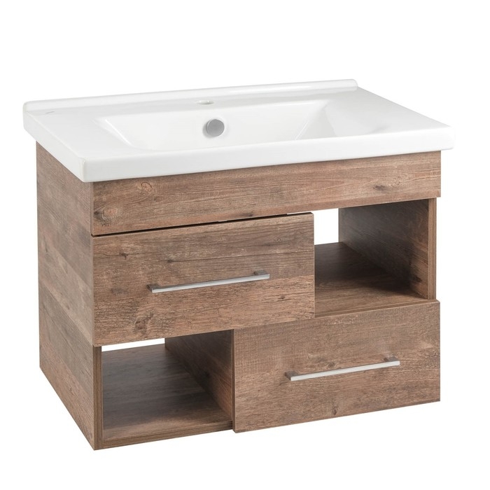 Комплект мебели для ванной комнаты Комплект мебели для ванной комнаты "Прованс 70": тумба с раковиной, зеркало-шкаф, Пенал