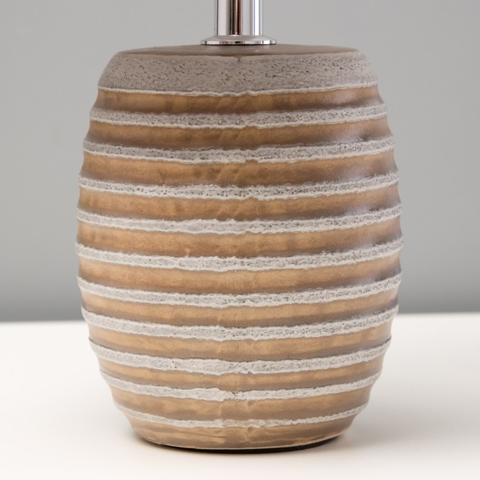 Настольная лампа "Алатея" Е14 40Вт бело-шоколадный 17х17х28 см