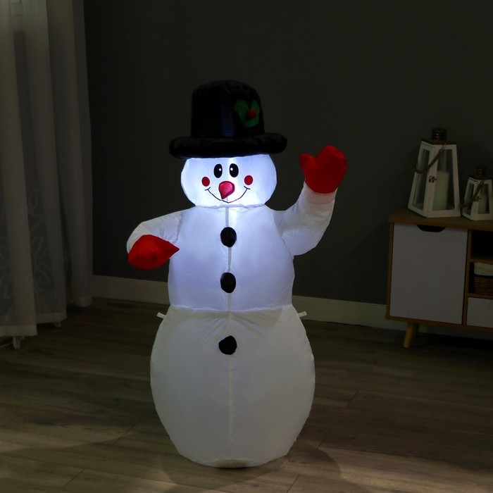 Надувная фигура Надувная фигура "Снеговик" светится, 120 см
