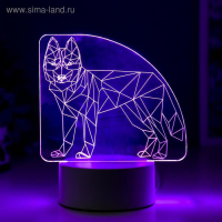 Светильник "Волк" LED RGB от сети 9,5х14,5х17 см RISALUX Светильник "Волк" LED RGB от сети 9,5х14,5х17 см RISALUX