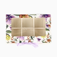 Коробка под 6 конфет с ячейками &laquo;Расцветай&raquo; 14.5 х 9.5 х 3.5 см