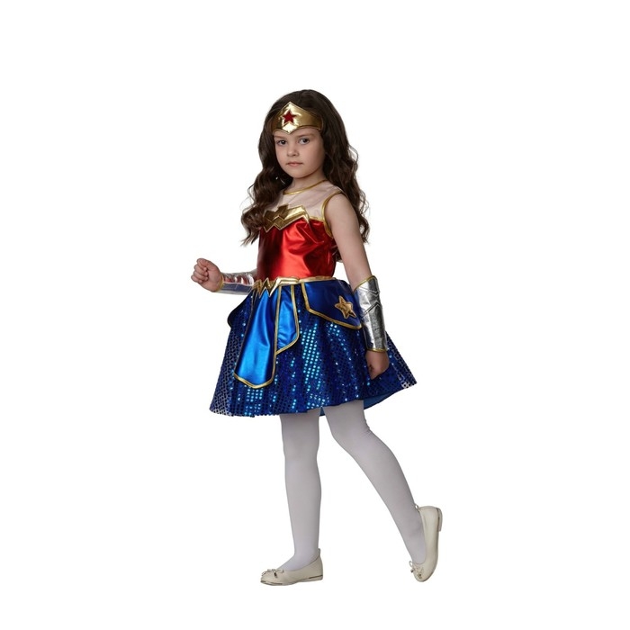 Карнавальный костюм "Чудо-женщина" Премиум Warner Brothers р.116-60