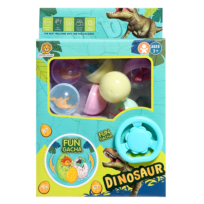 Детский игровой автомат &laquo;Динозаврики&raquo; с игрушками, в наборе 8 шаров-сюрпризов