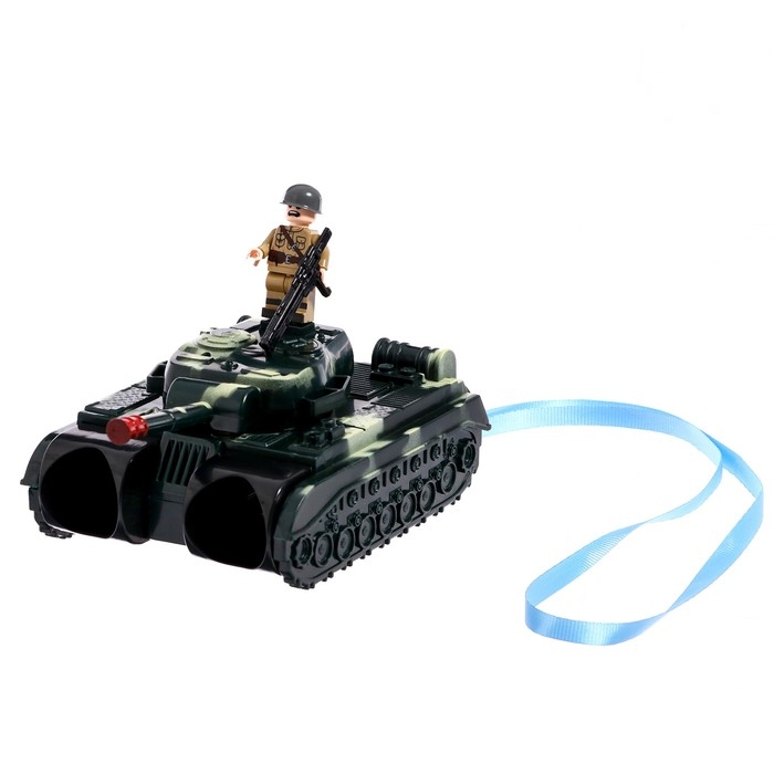 Бинокль &laquo;Танк&raquo;, с ремешком и солдатиком, цвета МИКС