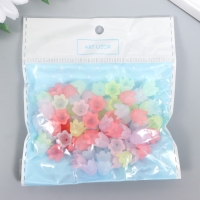 Бусины для творчества пластик "Цветок ландыша пастель" набор 80 шт полупрозр. 1,1х1,1х0,9 см Бусины для творчества пластик "Цветок ландыша пастель" набор 80 шт полупрозр. 1,1х1,1х0,9 см