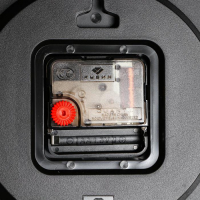 Часы настенные, интерьерные, бесшумные, d-19.5 см, черные Часы настенные, интерьерные, бесшумные, d-19.5 см, черные