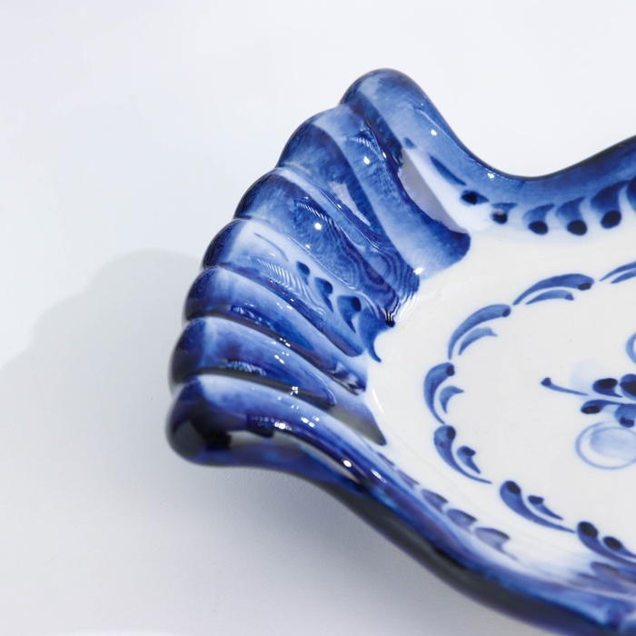 Селёдочница &laquo;Рыба&raquo;, 25&times;13&times;3 см, гжель