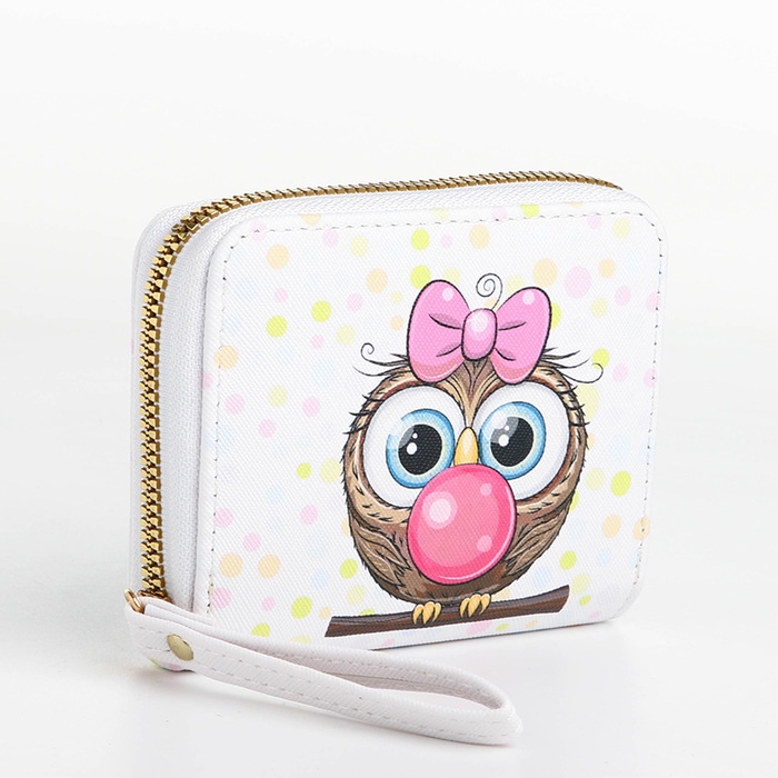 Кошелёк на молнии, цвет белый Кошелёк на молнии, цвет белый