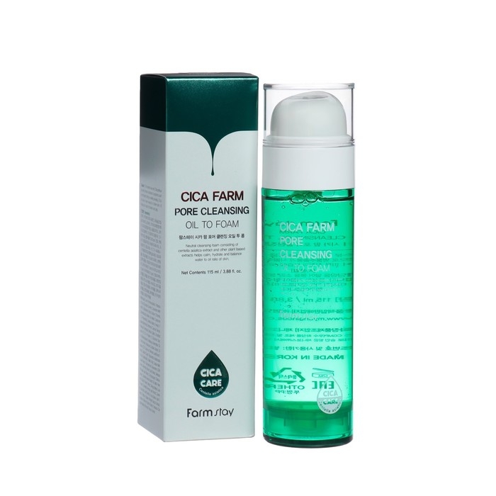 Гидрофильное масло – пенка FarmStay с центеллой азиатской, 115 мл Гидрофильное масло – пенка FarmStay с центеллой азиатской, 115 мл