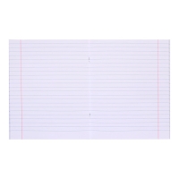 Тетрадь 48 листов в линейку "Синяя", обложка бумвинил, блок офсет