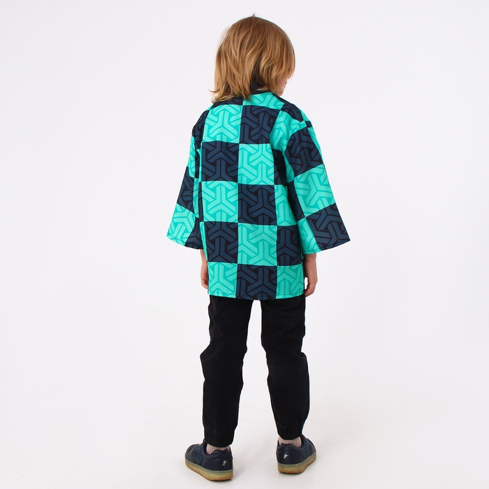 Карнавальное хаори &laquo;Демонический клинок&raquo;, рост 98-152 см, цвет зелёный