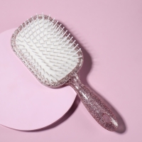 Расчёска массажная, широкая, 8 &times; 22 см, цвет МИКС