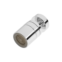 Аэратор ZEIN, 2 режима, поворотный, водосберегающий фильтр, пластик, хром Аэратор ZEIN, 2 режима, поворотный, водосберегающий фильтр, пластик, хром