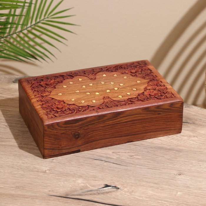 Шкатулка Шкатулка "Лепестки" дерево 30х20х9 см