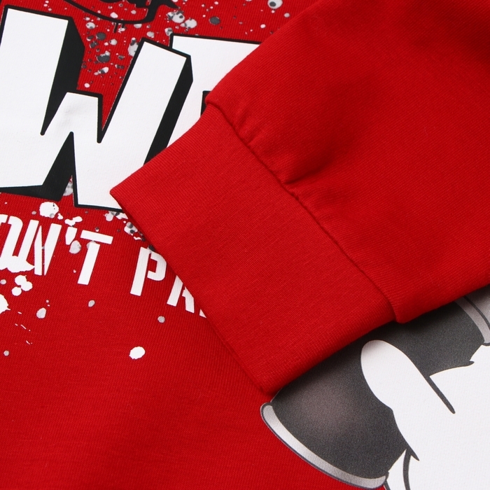 Свитшот детский MINAKU: Exclusive print, цвет красный, рост 122 см Свитшот детский MINAKU: Exclusive print, цвет красный, рост 122 см