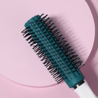 Брашинг, прорезиненная ручка, d = 1,8/4 &times; 22,5 см, цвет зелёный/белый