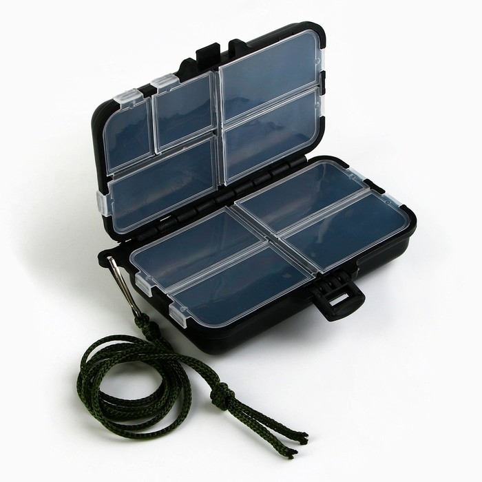 Контейнер для рыболовных снастей на веревке &laquo;Мастер своего дела&raquo;, 11 х 7 х 3,2 см