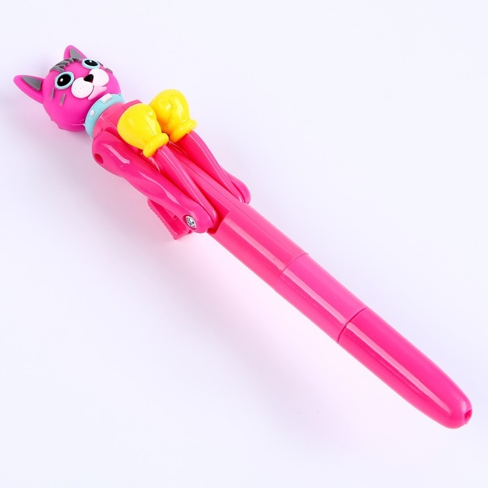 Прикол ручка «Котик», боксёр, цвета МИКС Прикол ручка «Котик», боксёр, цвета МИКС