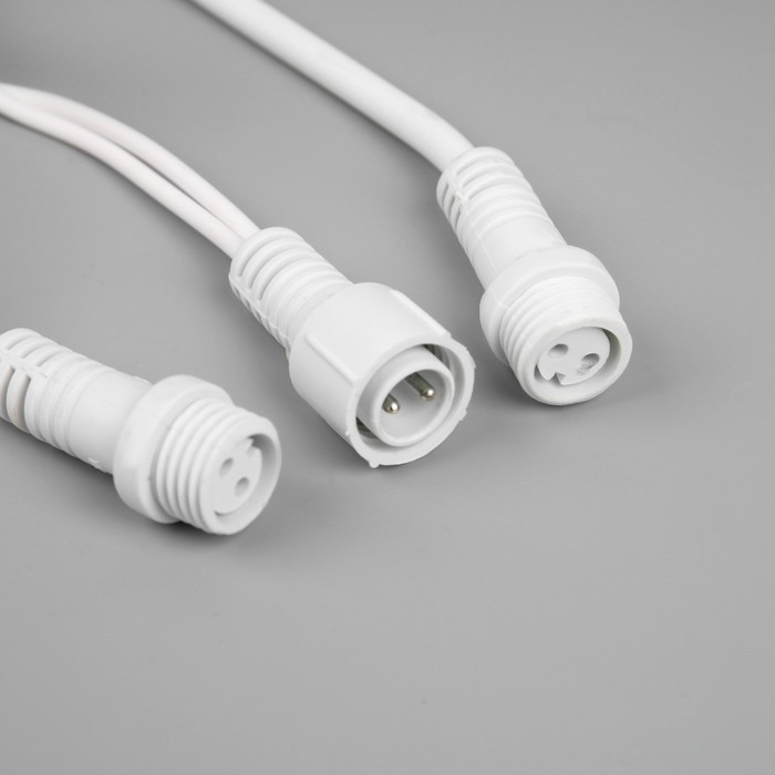 Гирлянда «Нить» 10 м, IP65, УМС, белая каучуковая нить, 100 LED, свечение мульти, 220 В Гирлянда «Нить» 10 м, IP65, УМС, белая каучуковая нить, 100 LED, свечение мульти, 220 В