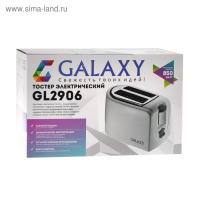 Тостер Galaxy GL 2906, 850 Вт, 5 режимов прожарки, 2 тоста, белый Тостер Galaxy GL 2906, 850 Вт, 5 режимов прожарки, 2 тоста, белый