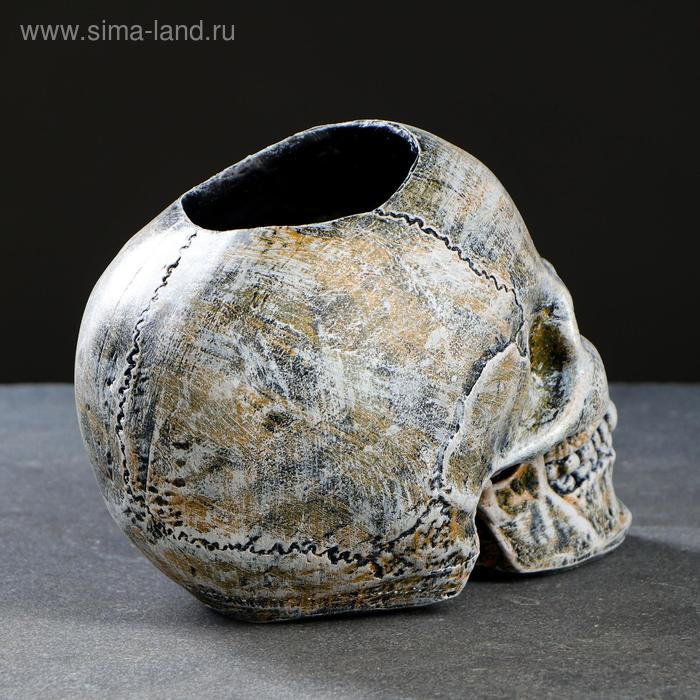 Подставка под ёрш Подставка под ёрш "Череп" 16х15х22см (ершик н/сталь)