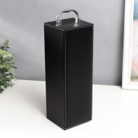 Шкатулка дерево, кожзам под бутылку "Гладкая кожа" 3 предмета 35х11х12 см Шкатулка дерево, кожзам под бутылку "Гладкая кожа" 3 предмета 35х11х12 см