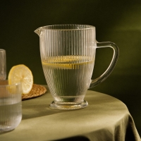 Кувшин для воды стеклянный SL Home «Модерн», 1,2 л, 19,5×13×18,5 см, цвет прозрачный Кувшин для воды стеклянный SL Home «Модерн», 1,2 л, 19,5×13×18,5 см, цвет прозрачный