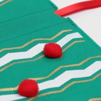 Новый год. Мешок подарочный "Помпоны", 20 х 30 см Новый год. Мешок подарочный "Помпоны", 20 х 30 см