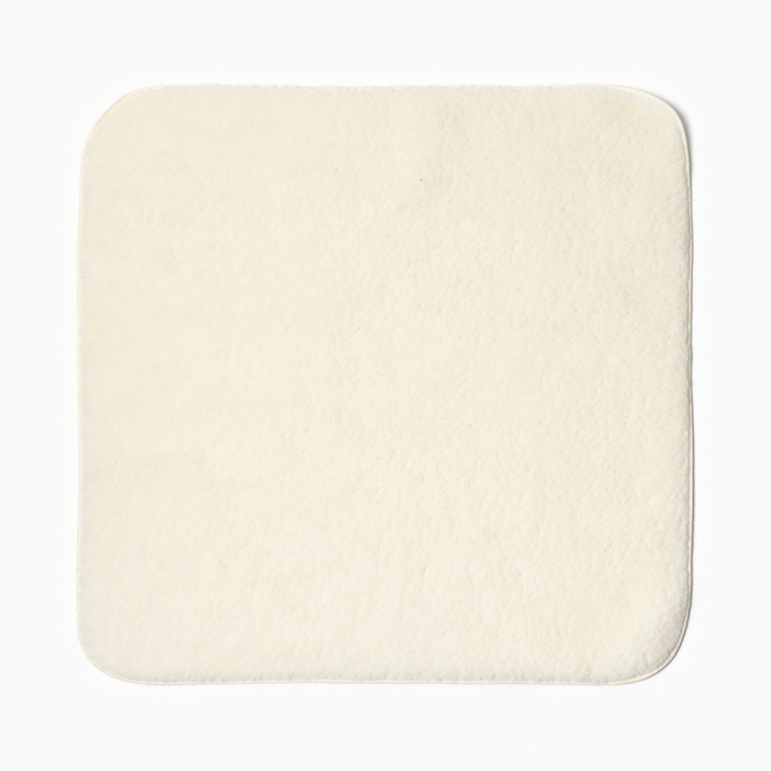 Конверт-одеяло с меховой вставкой, цвет белый, размер 100х100 см