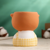 Горшок "Милая Лисичка" желтый, 6х11см Горшок "Милая Лисичка" желтый, 6х11см