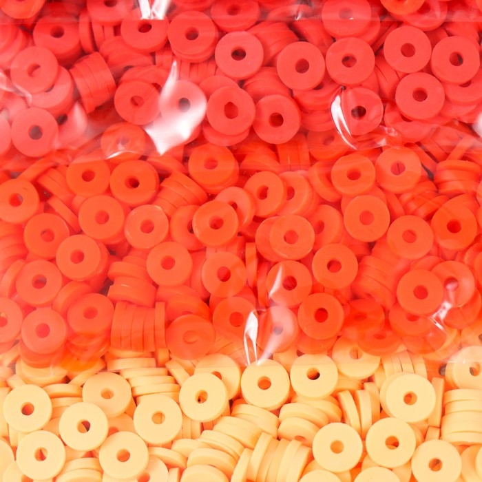 Бусины для творчества PVC "Осенняя прогулка" 5 цветов х 10 гр 0,6 см