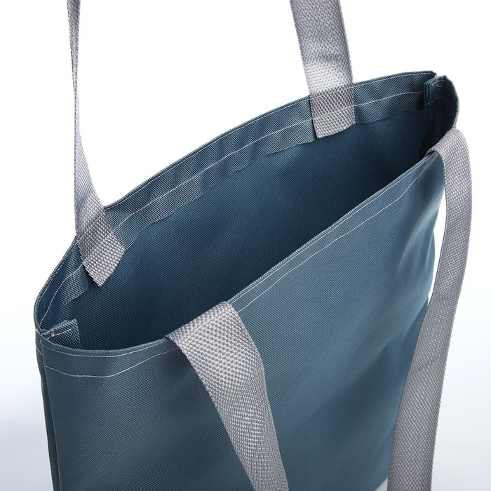 Шопер NAZAMOK, однотонный, 35х0.5х40 см, отд без молнии, без подклада, серый Шопер NAZAMOK, однотонный, 35х0.5х40 см, отд без молнии, без подклада, серый