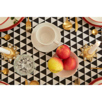 Скатерть Доляна "Треугольники" 145х145&plusmn;3см,100%пэ, рогожка 130 гр/м