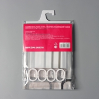 Штора для ванной комнаты Доляна &laquo;Квадраты&raquo;, 180&times;180 см, PEVA