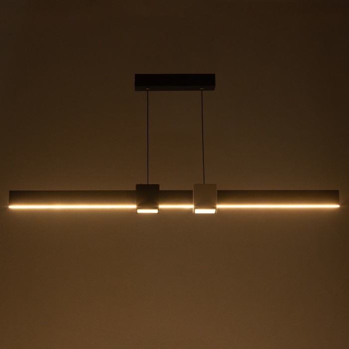 Светильник с ПДУ Светильник с ПДУ "Наоми" LED 18Вт 3000-6000К бело-черный 100х100 см