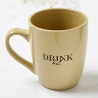 Кружка керамическая &laquo;Стиль&raquo;, 450 мл, цвет бежевый