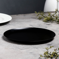 Подсвечник "Чашка" металл, 22,5х1,6 см, чёрный муар