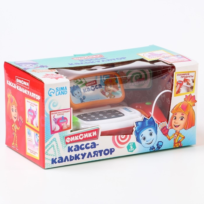 Касса-калькулятор &laquo;Фикси касса&raquo;, фиксики, звук, свет