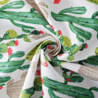 Скатерть &laquo;Доляна&raquo; Кактусы 150&times;250 см, 100% п/э