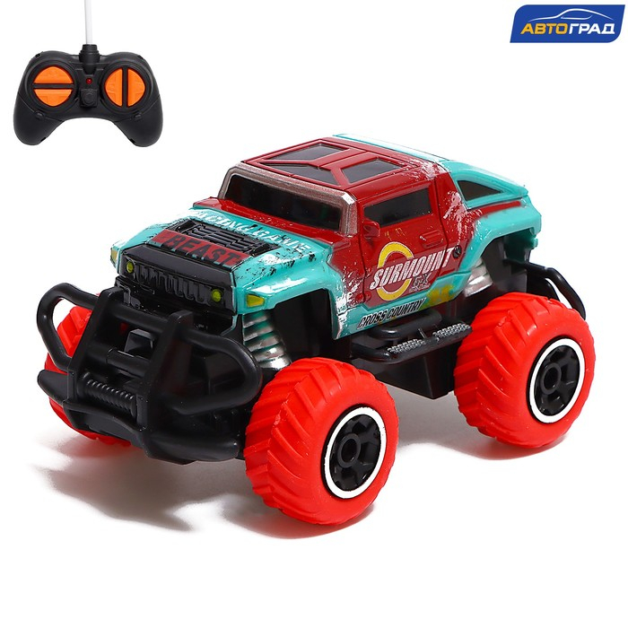 Джип радиоуправляемый &laquo;Граффити&raquo;, работает от батареек, цвет красный