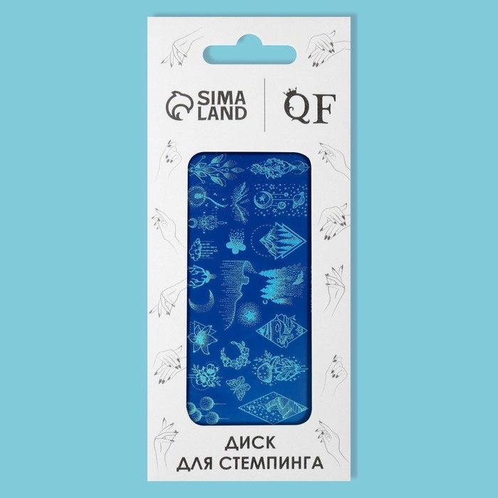 Диск для стемпинга металлический «Эскизы», 12 × 6 см Диск для стемпинга металлический «Эскизы», 12 × 6 см