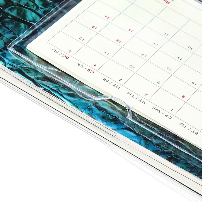 Еженедельник датир 2025г 180х127мм мягк обл ПВХ 64л ESCALADA ЗМЕЯ ЗЕЛЁНАЯ, кр бл 70 г/м&sup2;