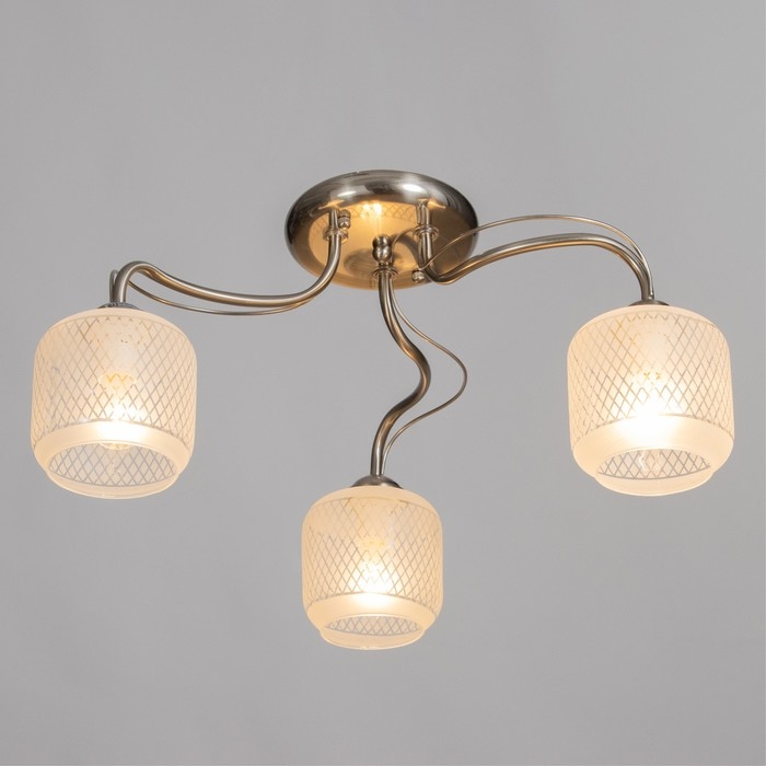 Люстра потолочная Бетти 3х40Вт Е14 Хром 54x54x29 см