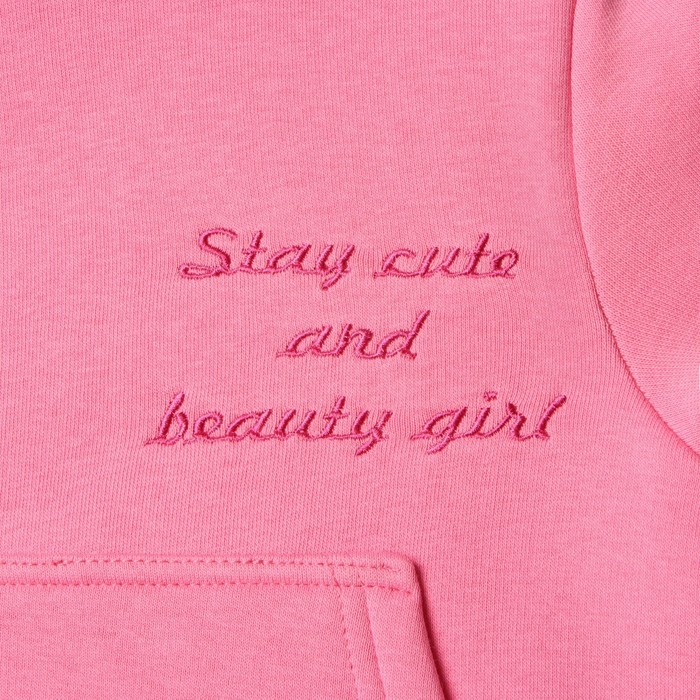 Свитшот детский НАЧЕС, цвет тёмно-розовый, рост 122 см