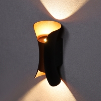 Светильник фасадный «Элегант», FSD-090, 6 Вт, 3000К, IP65, 220 В, металл, черно-золотистый 1008543 Светильник фасадный «Элегант», FSD-090, 6 Вт, 3000К, IP65, 220 В, металл, черно-золотистый 1008543