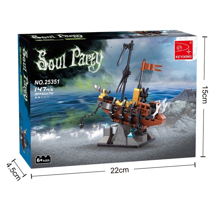 Конструктор Пираты &laquo;Фрегат на рифе&raquo;, 154 детали