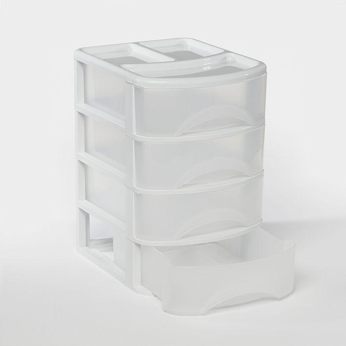 Мини-комод 4-х секционный &laquo;Минибокс&raquo;, цвет МИКС